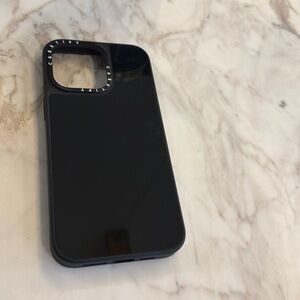Black Mirrored Casetify IPhone 15 pro max case
